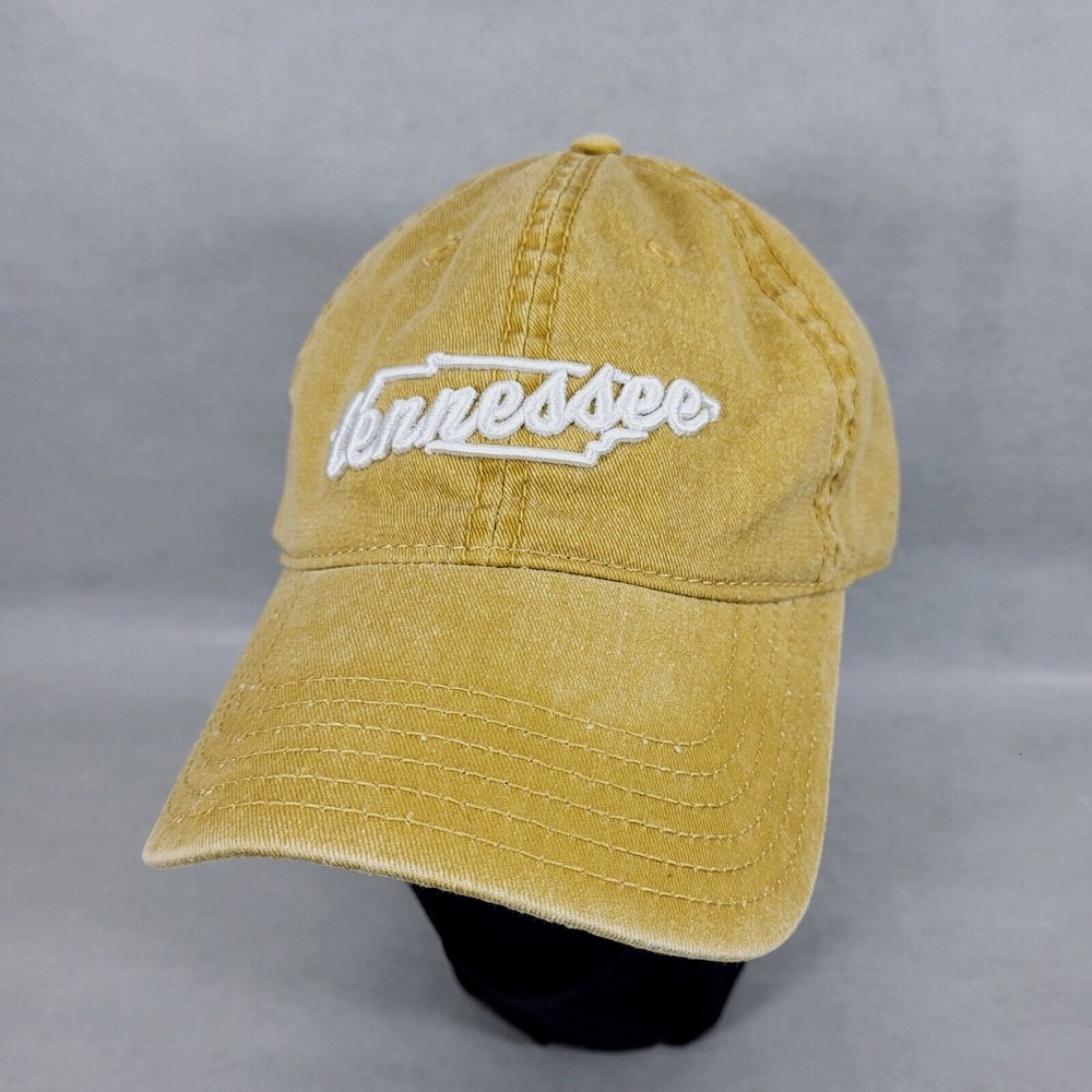 Home Free Cap Tennessee Home Adjustable Strap back Mustard Denim Hat